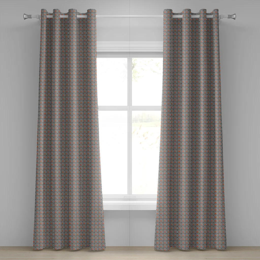 Set 2 Tende ABAKUHAUS 140x245 cm - Occhielli e Design Astratto