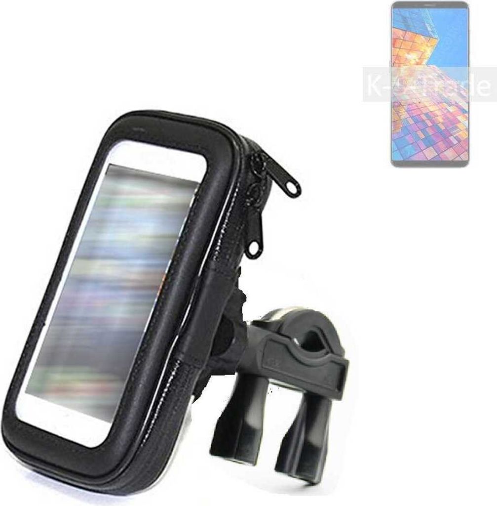 K-S-Trade Fahrrad-Halterung kompatibel mit nubia mini 5G Handy-Halterung Halter Lenkstange Fahrradhalterung Motorrad Bike Mount Wasserabweisend
