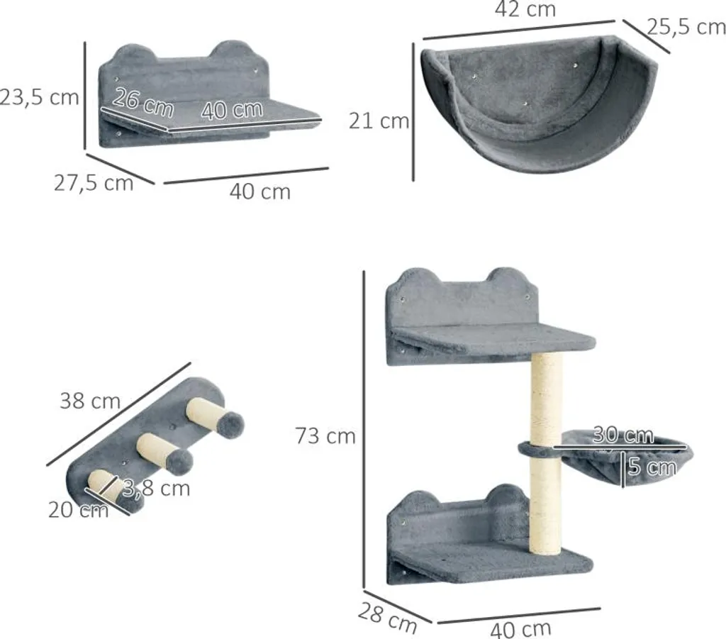 Solution anti-griffures : Mur d'escalade chat avec griffoir intégré