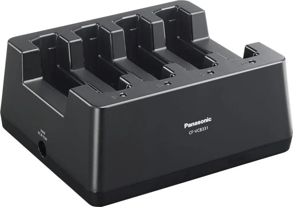 Chargeur quadruple Panasonic CF-VCB331W avec slots indépendants