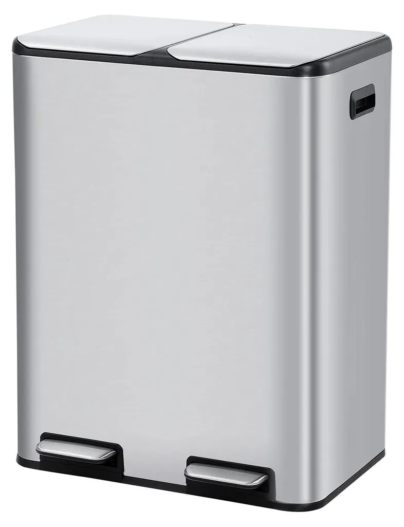 Poubelle inox anti-odeur 60L : finissez-en avec le désordre du tri