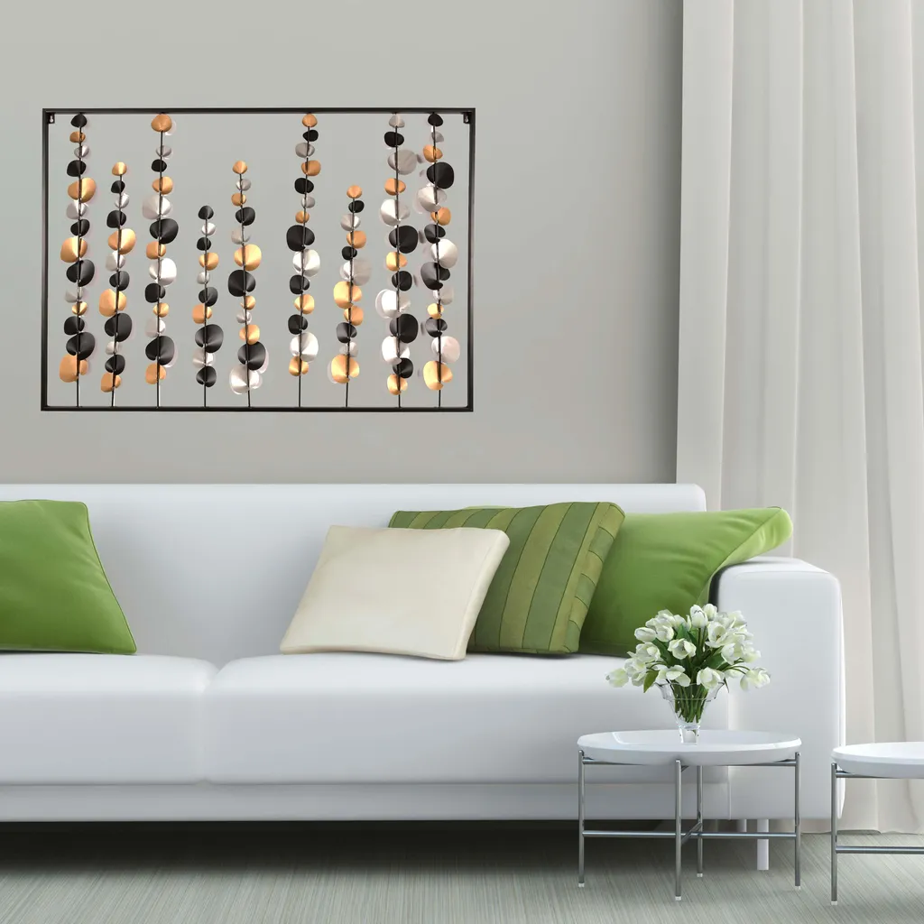 Tableau en Métal Fleuri 100x70cm : Objet Déco Mural Grand Format Chic - 3
