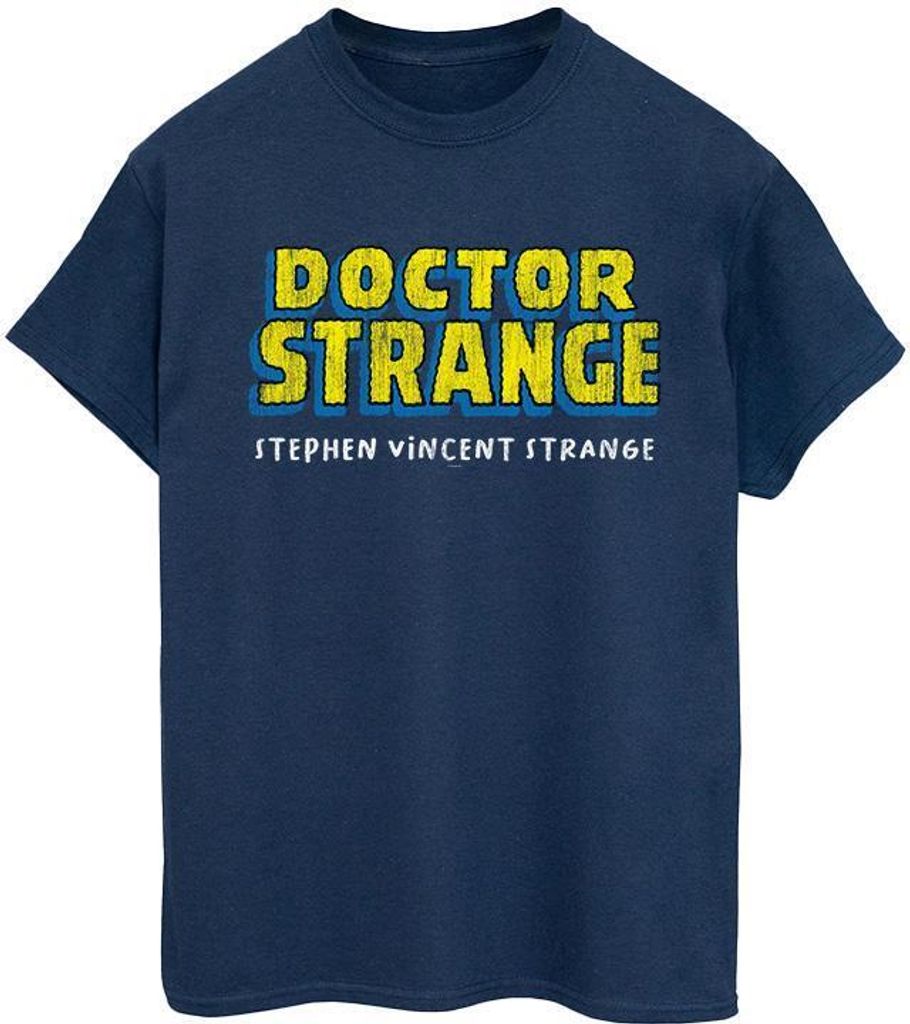 Marvel - "AKA Stephen Vincent Strange" T-Shirt für Herren BI37772 (S) (Marineblau)