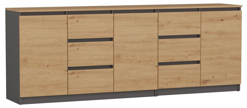 Topeshop COSTA ANT/ART BA KPL, Anthrazit, Eiche, 6 Produktbild 
