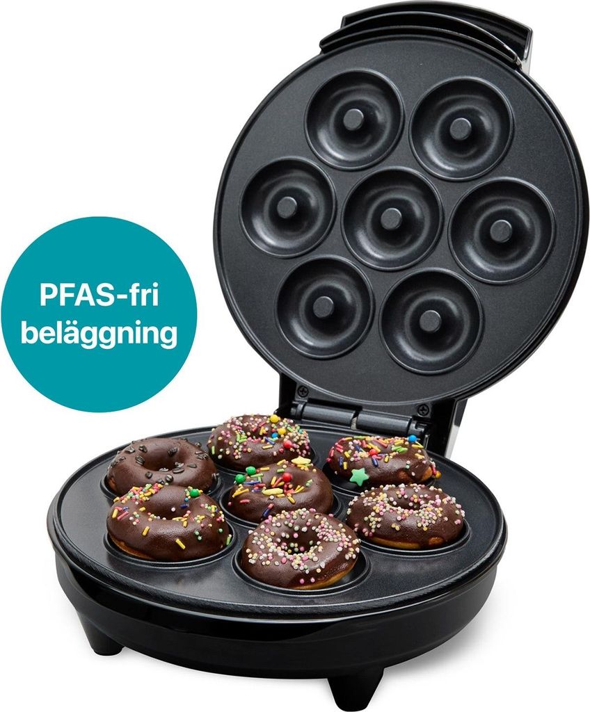 Donut Maker Keramik 7 Donuts 700W DM400 Schwarz