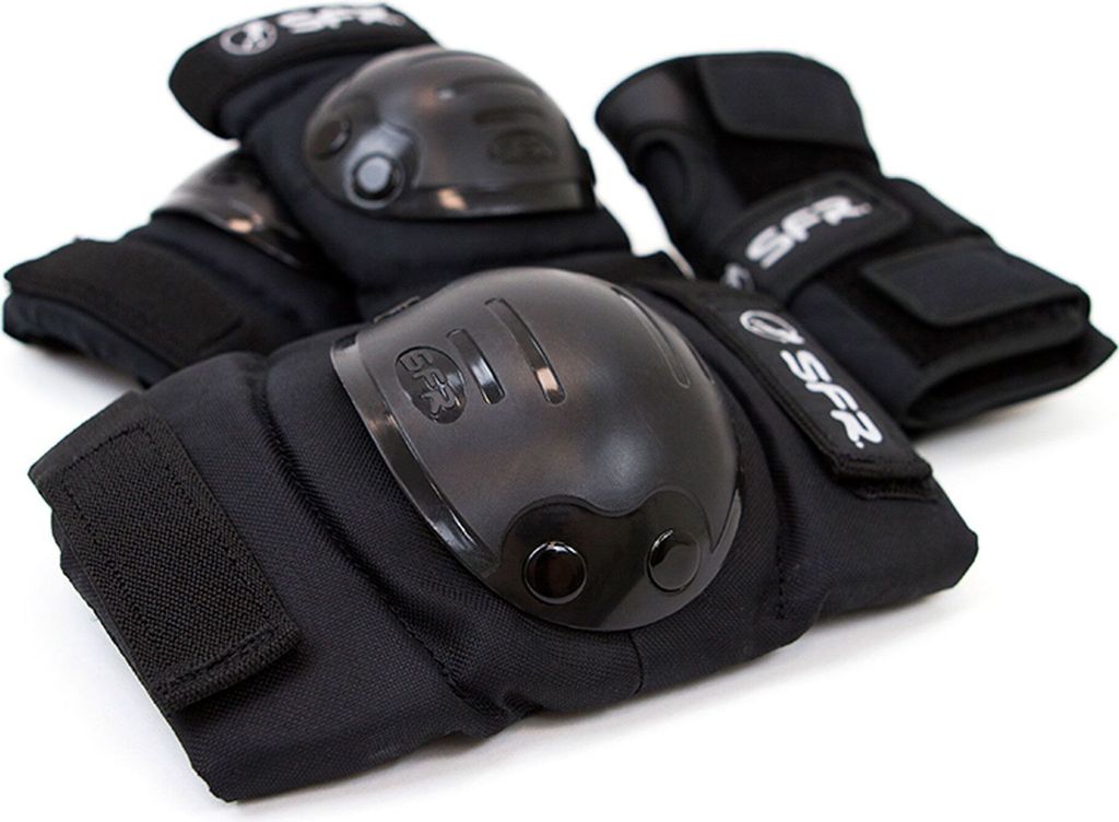 Protection Roller Enfant 12 Ans SFR Skates Youth Ramp Triple Pad Set Kit De Protección Skateboard, Adultos Unisex, Multicolor (Black/Pink), M Protection Skate Adulte