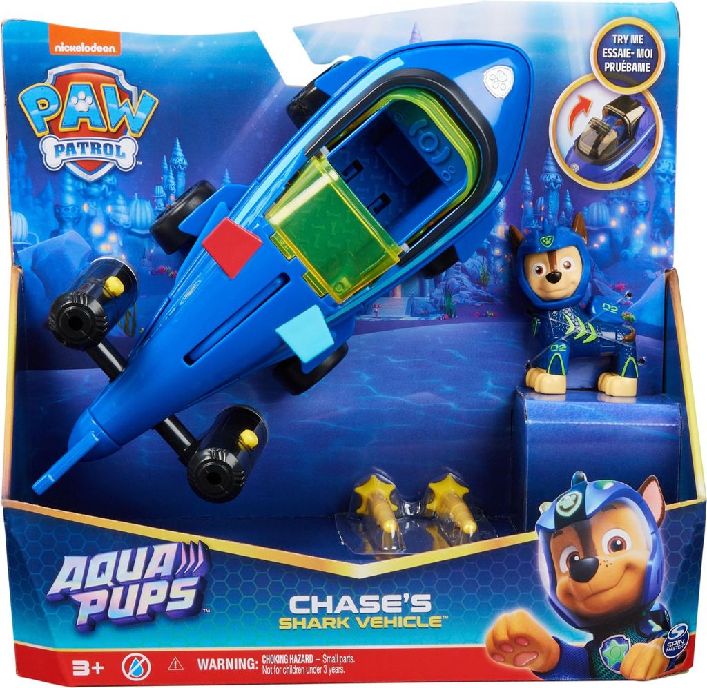 PAW Patrol PAW VHC ThmVeh Aqua Chase GML, Pojazd, 3 lat(a), Zdjęcie produktu 