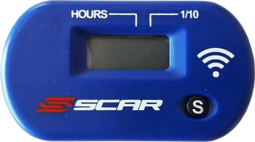 Compteur Horaire pour Entretien Moto Cross SCAR sans Fil Bleu