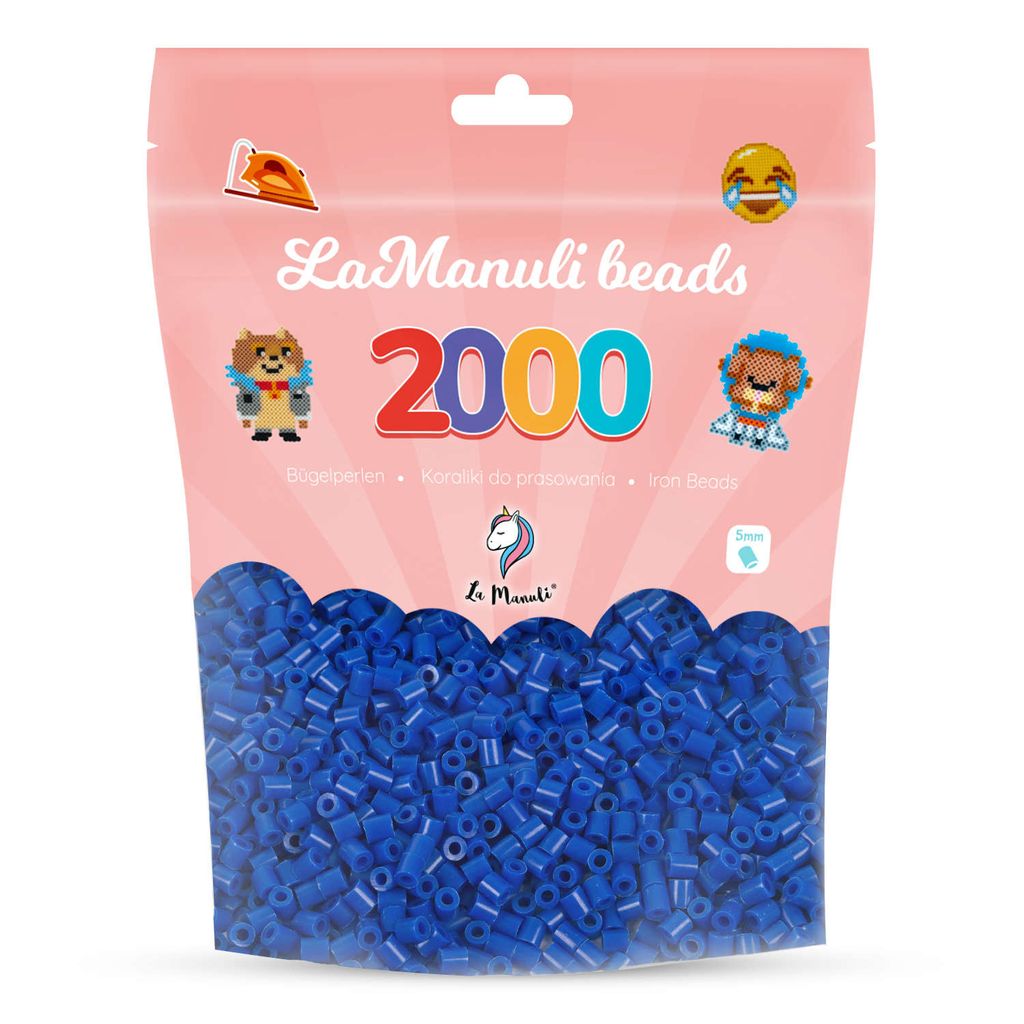 La Manuli 2000 Midi perles à repasser bleu foncé Ø 5 mm Image du produit 