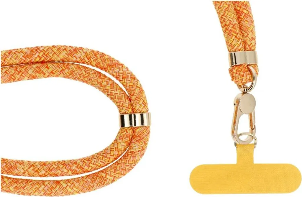 Cordino Smartphone SWING 8mm Arancione - Resistente e Regolabile - 5