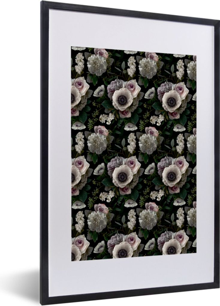 MuchoWow® MuchoWow® Gerahmtes Poster Blumen - Anemone - Produktbild 