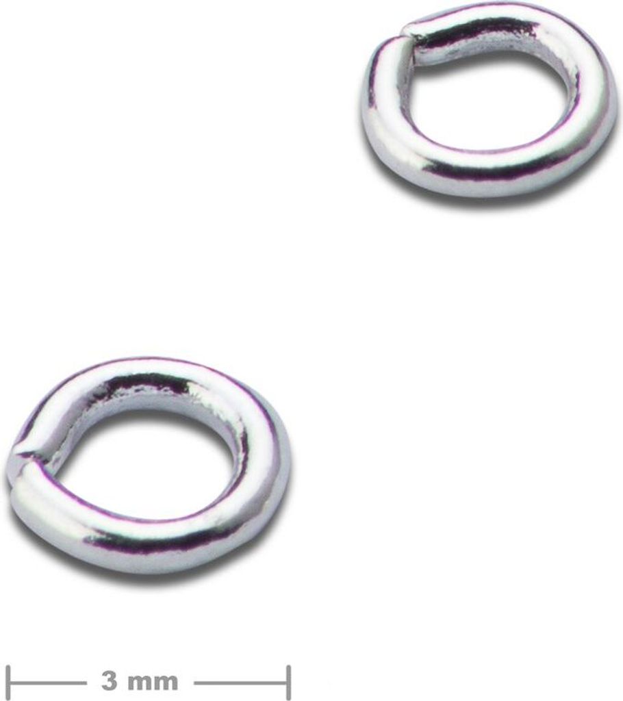 Verbindungsring 3mm in Silber - 30 Stück