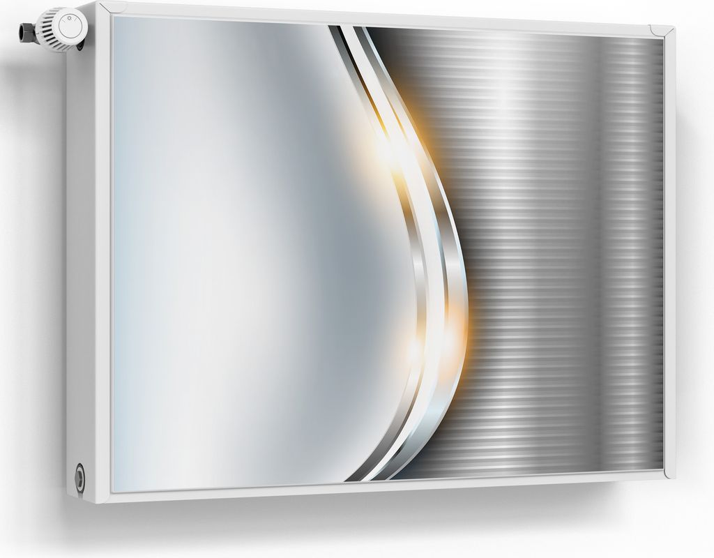 DEQORI Magnetmatte Heizung beschreibbar 80x60 cm 'Elegantes Vektordesign' Magnetfolie