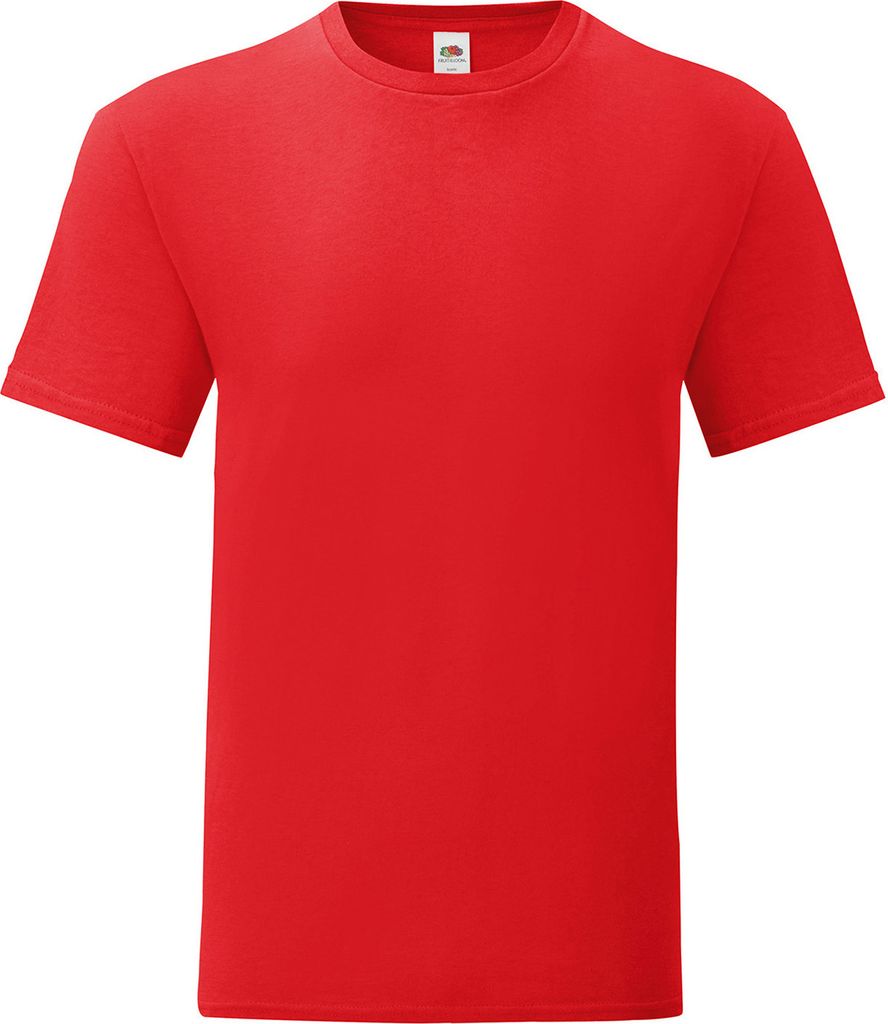 Fruit of the Loom - "Iconic 150" T-Shirt für Herren RW8564 (4XL) (Rot)