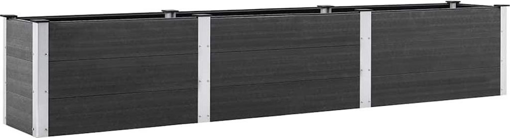 vidaXL Garten-Hochbeet 300x50x54 cm WPC Grau Produktbild 