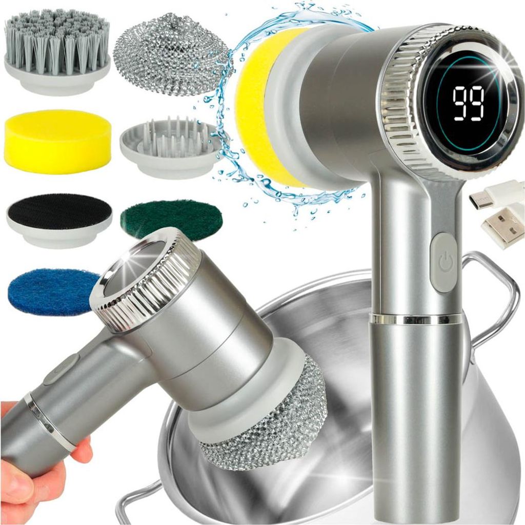 KIK KX3295 Elektrická čistiaca kefa s LED diódou 5 v 1, Obrázok produktu 