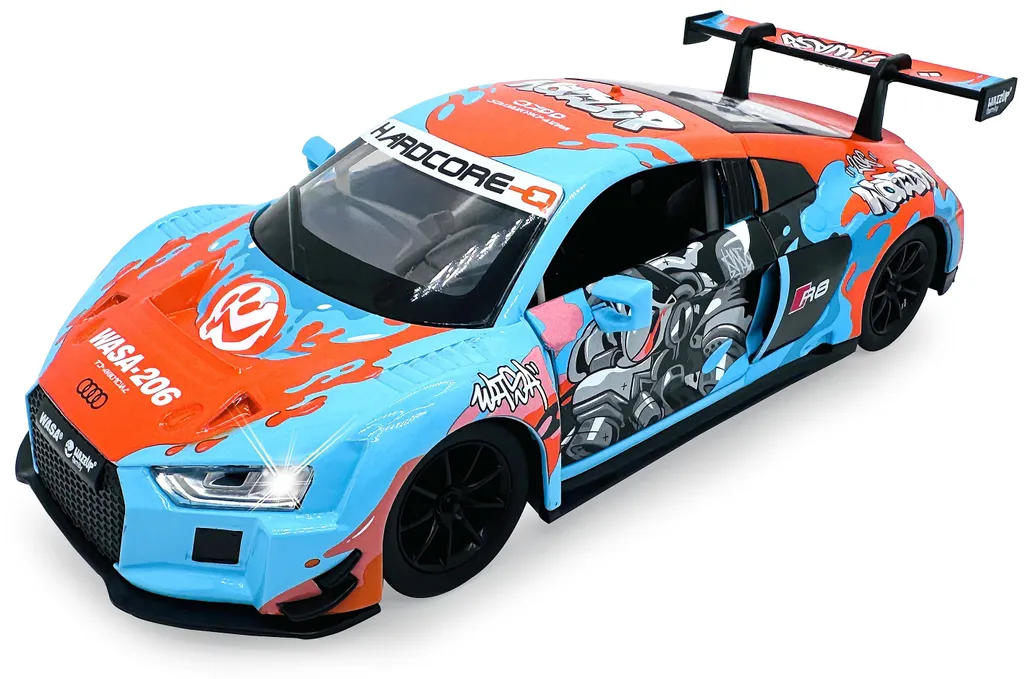 Audi R8 LMS Diecast 1:24 Jamara bleue métal avec piles pour enfant