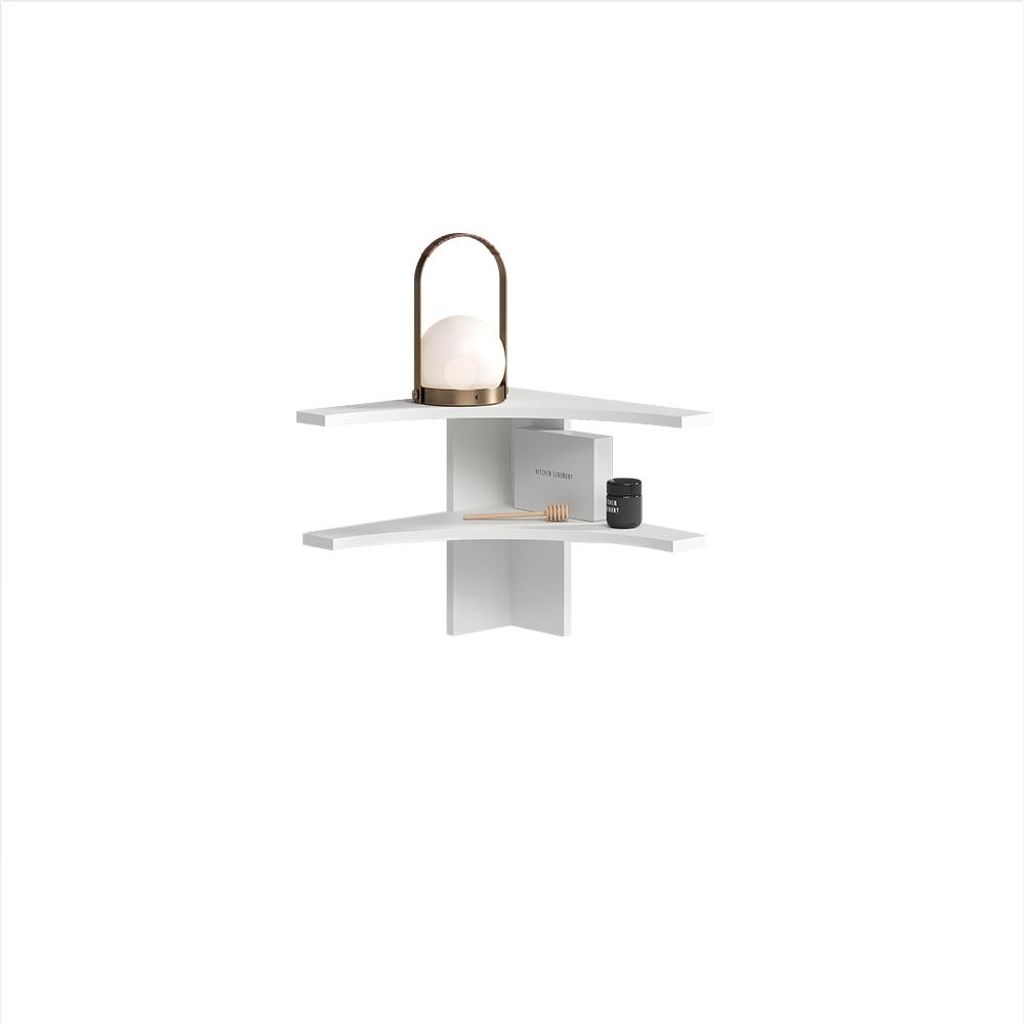 Eckregal Livinity Tiberio Weiß 43.5 x 37 cm, Model 58754