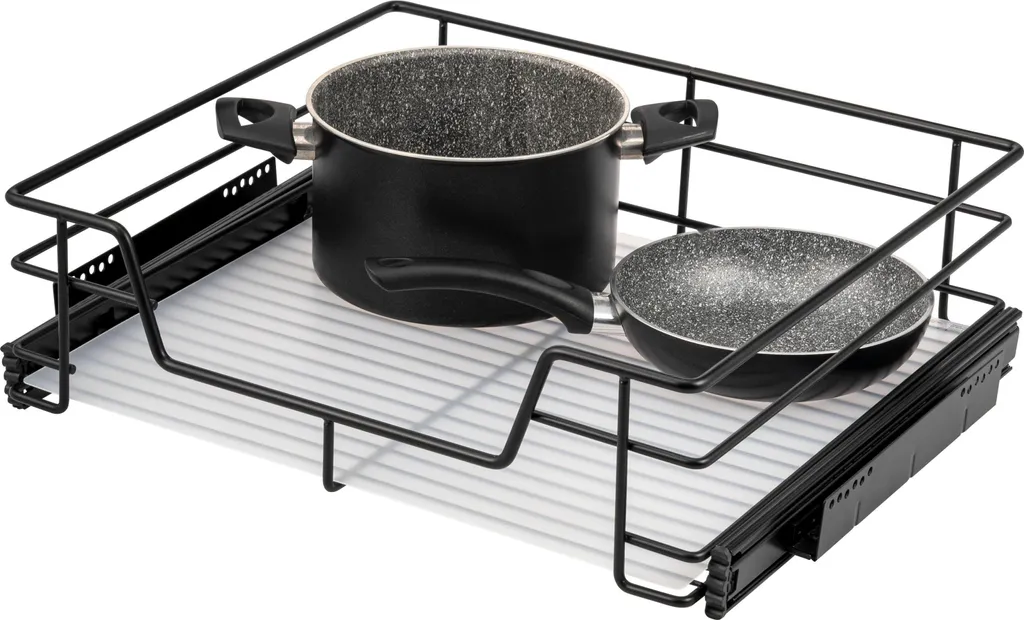 Tiroir de cuisine télescopique pour optimiser le rangement 60cm