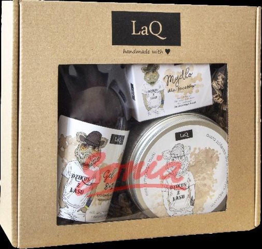 LAQ SET LARGE Wildschwein 3 - Gel 500ml + Peeling + Seife / 6476