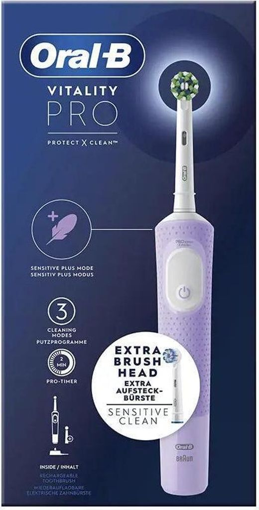 Oral-B Vitality Pro – Lila – Elektrische Zahnbürste Produktbild 3