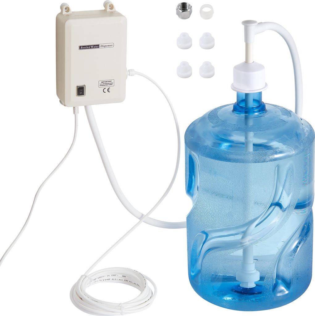 SucceBuy-Pumpensystem für Flaschenwasserspender, automatisches elektrisches 5-Gallonen-Wasserspendersystem, Einzeleinlasspumpe für Kaffee-/Teemas...