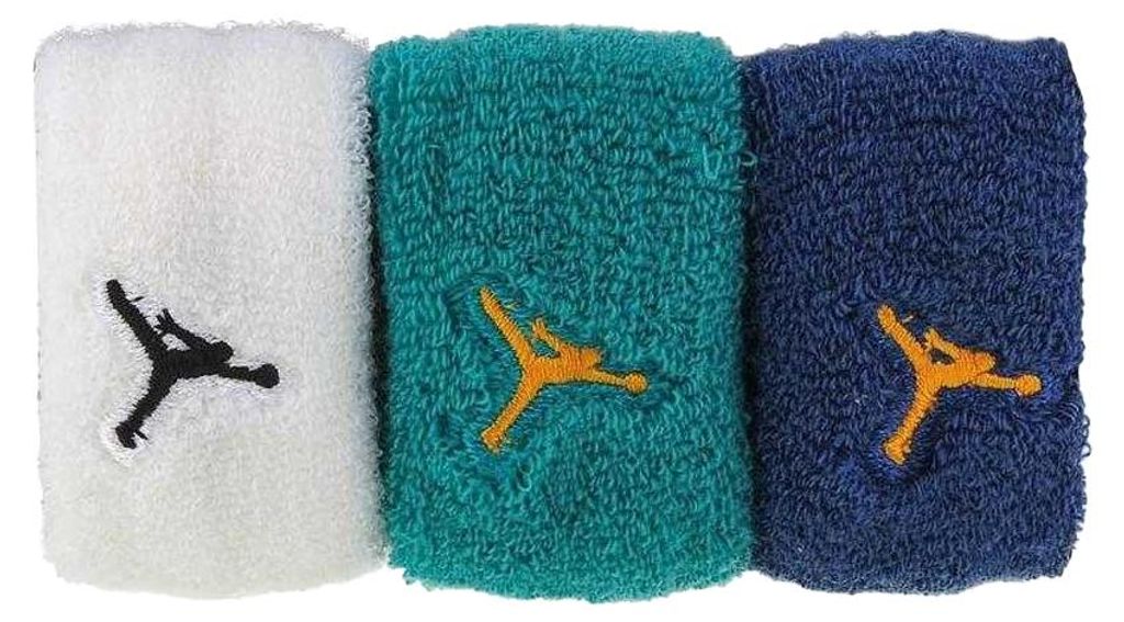 Nike - "Jordan Jumpman" Haarband, Logo (3er-Pack) PP8714 (Einheitsgröße) (Blau/Weiß)
