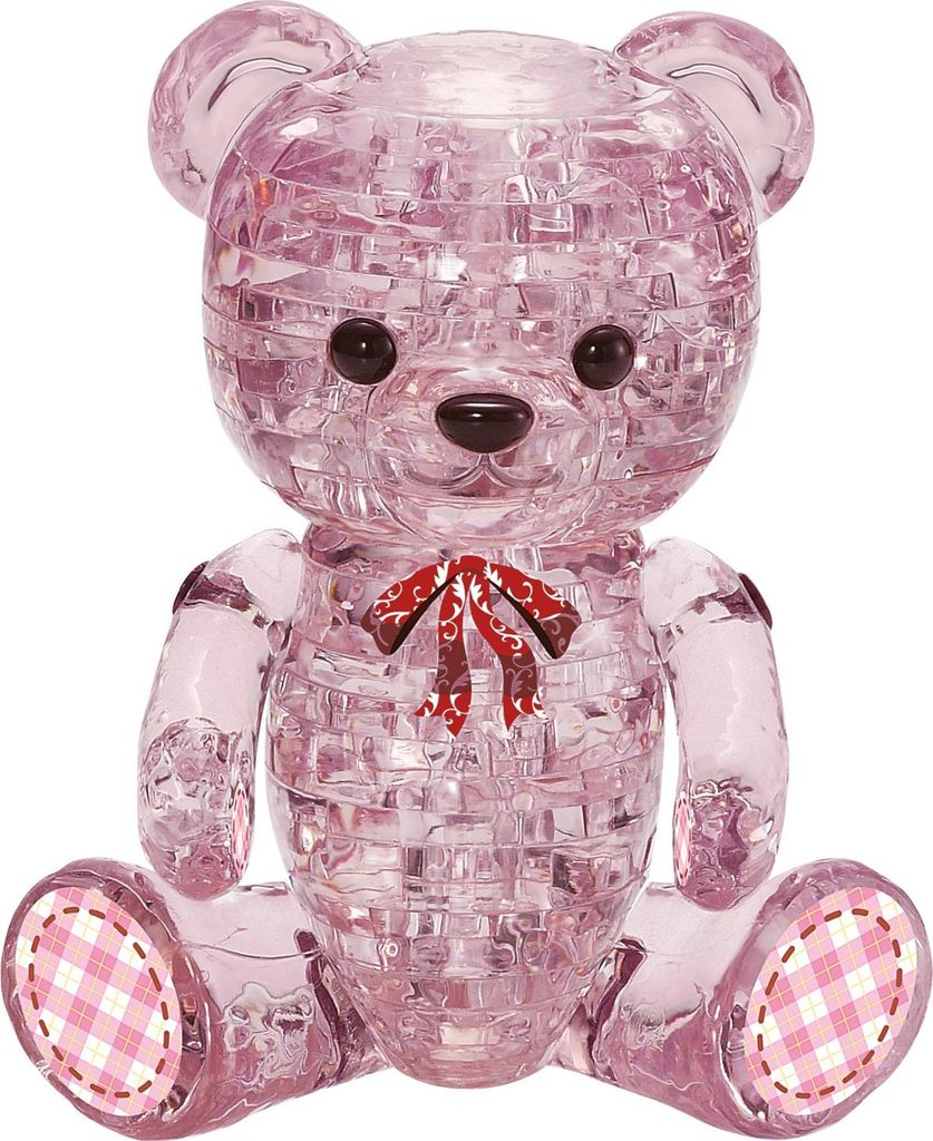 HCM KINZEL 3D kryształowe puzzle niedźwiedź lilia 48