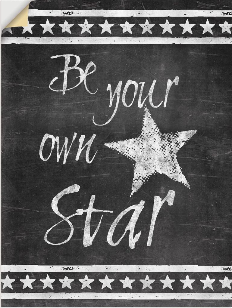 ARTland Wandbild, selbstklebend Star Größe: 30x40 cm