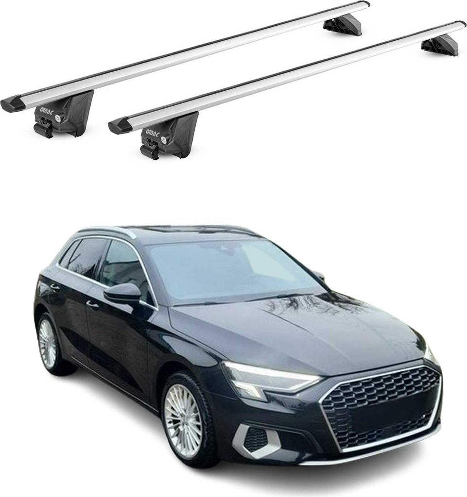 Barres de toit transversales ABE pour Audi A3 Sportback 8Y Image du produit 