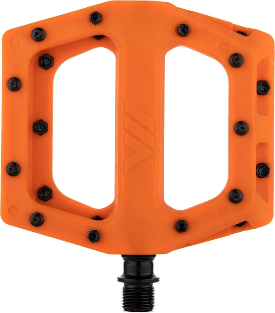 DMR V11 Pédales Plateforme Orange – Fini les Pieds qui Glissent en VTT DH
