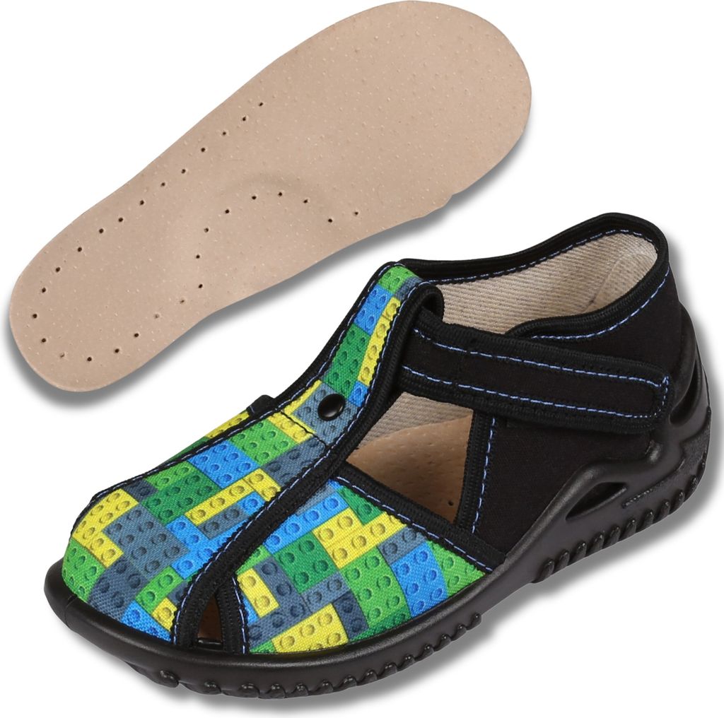 Bunte Jungen-Turnschuhe/Jungen-Klettverschluss-Turnschuhe Tymon ZETPOL 22 EU