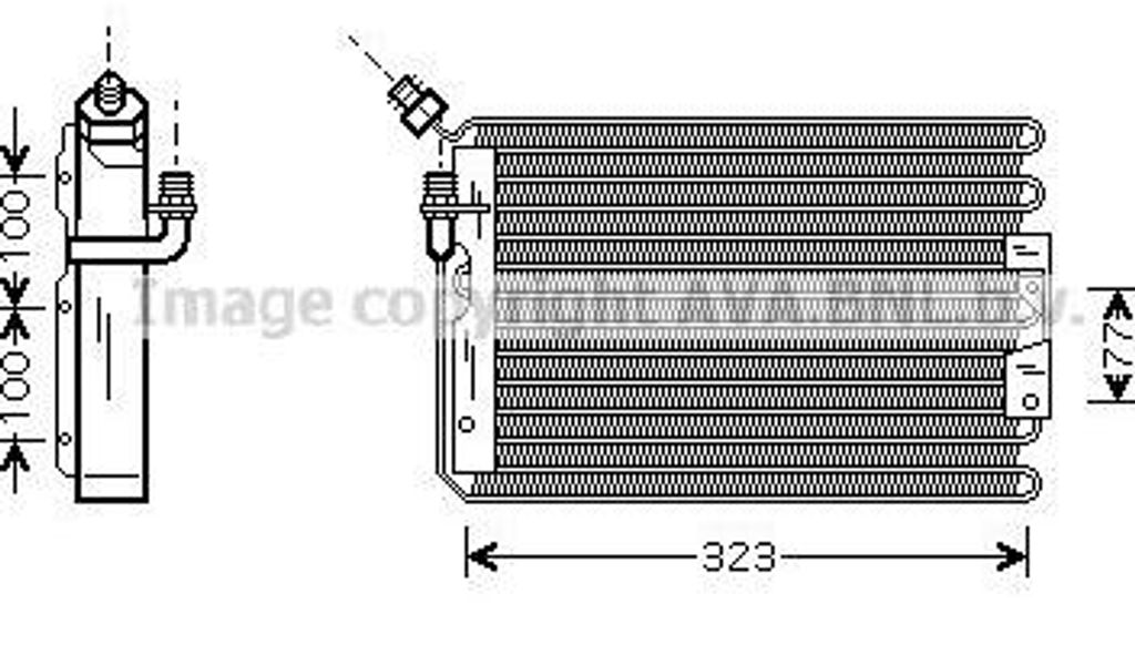 AVA PR5042 Kondensator, Klimaanlage OE 99357301101 kompatibel mit 911