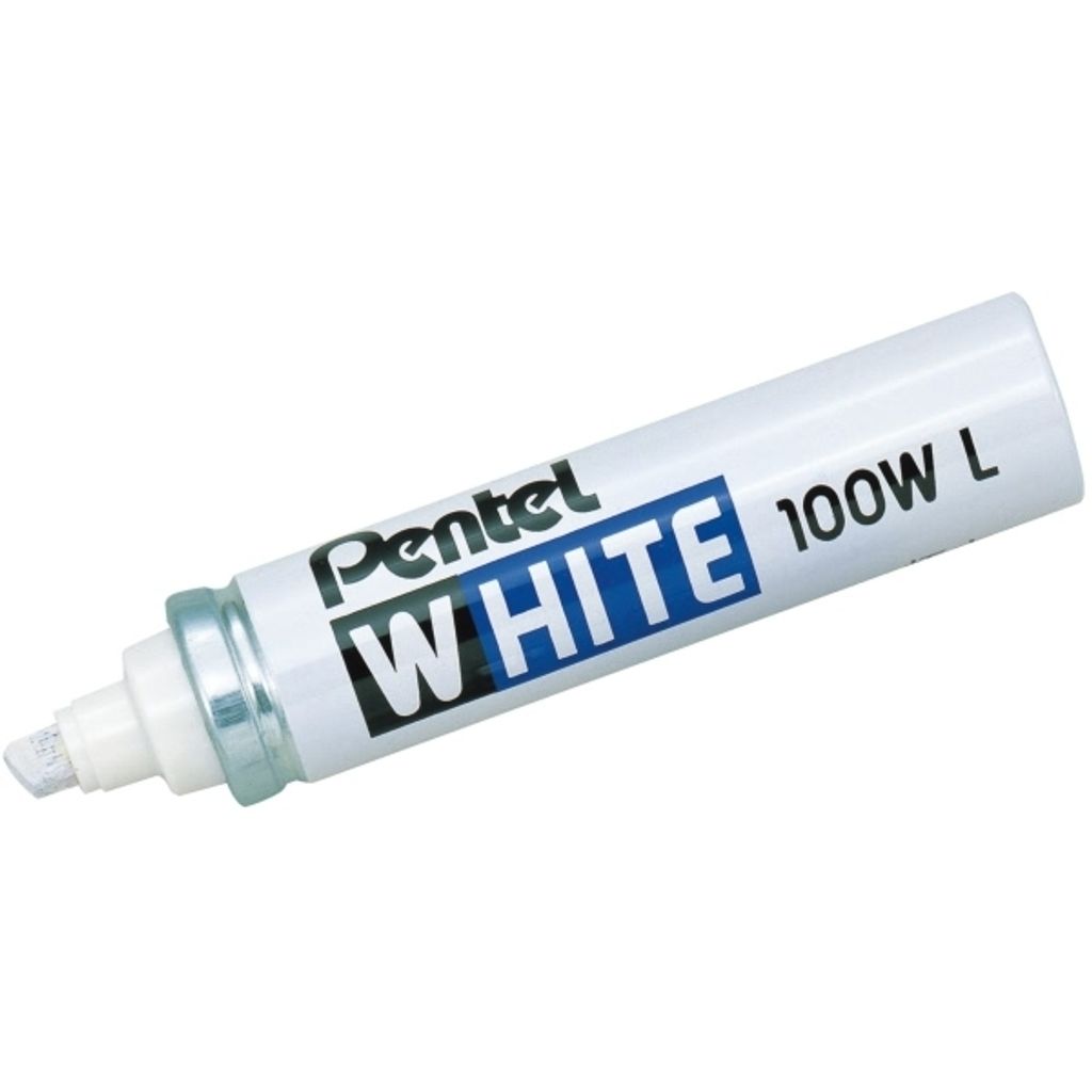 Pentel Weißer Permanent Marker X100W Keilspitze weiß