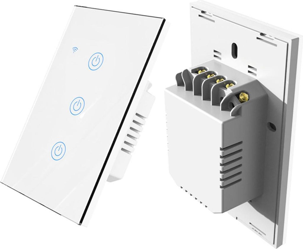 WiFi Touch Panel Schalter Home Smart Switch Panel LED-Anzeige Licht gehärtetes Glas Panel Lichtschalter Arbeit mit Tuya App Wall Touch Smart Switch
