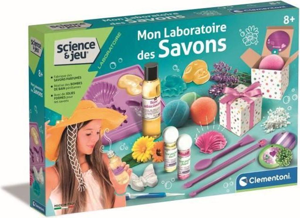 Seifenlabor Set, CLEMENTONI Mon laboratoire des savons, Seifenherstellung, Ab 8 Jahren