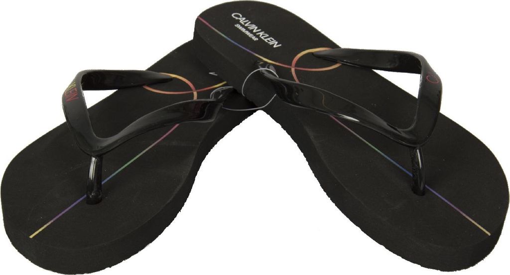 Unisex Flip Flops Meer oder Pool CK CALVIN KLEIN Artikel KW0KW01368 SANDALEN, EUR 37/38 - UK 4/5 - USA 6.5/7.5 - CM 23.5/24, Gomma 100%
