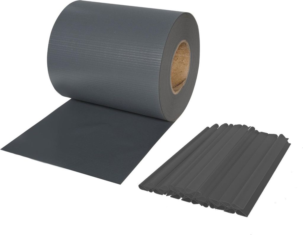 Jarolift PVC Sichtschutzstreifen Soft, 19 cm x 40 m, inkl. Produktbild 