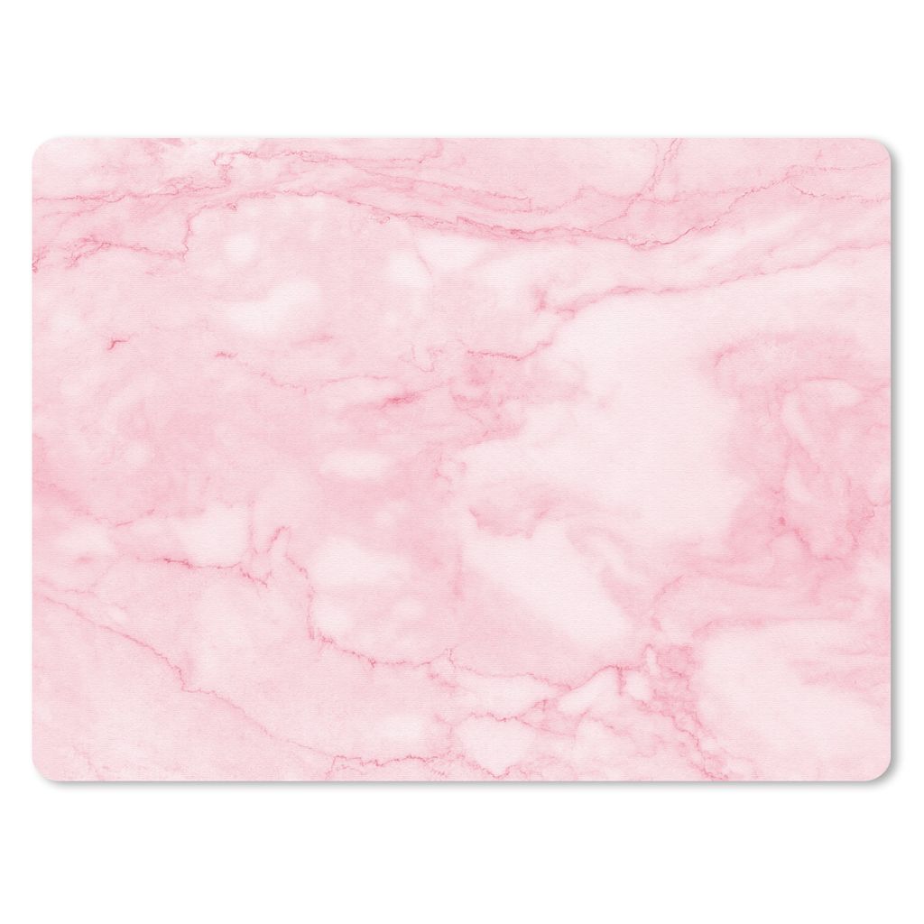 MuchoWow Mauspad Mousepad Marmor - Rosa - Textur - Schick 40x30 cm - Mousepads - Maus Mat - Pad - Mausunterlage - Anti Rutsch