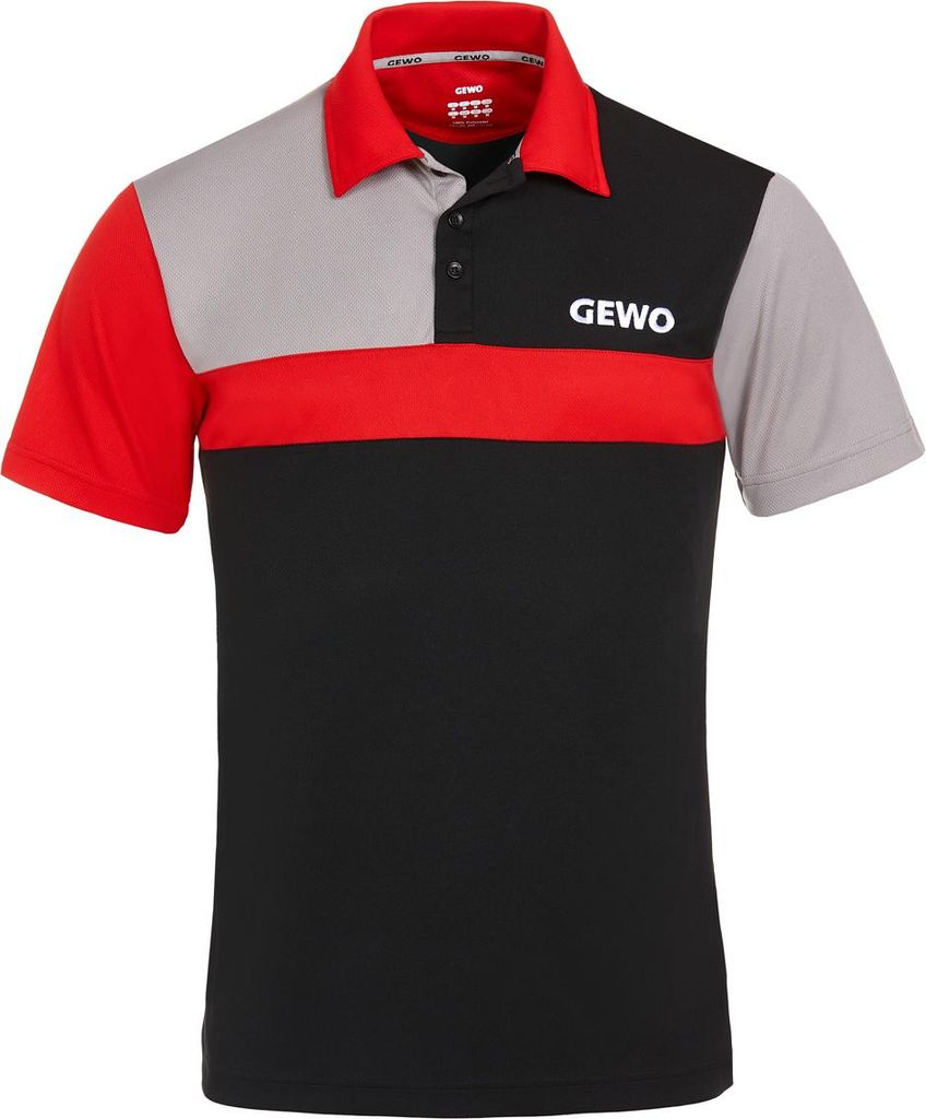 GEWO Hemd Ravenna schwarz/rot L