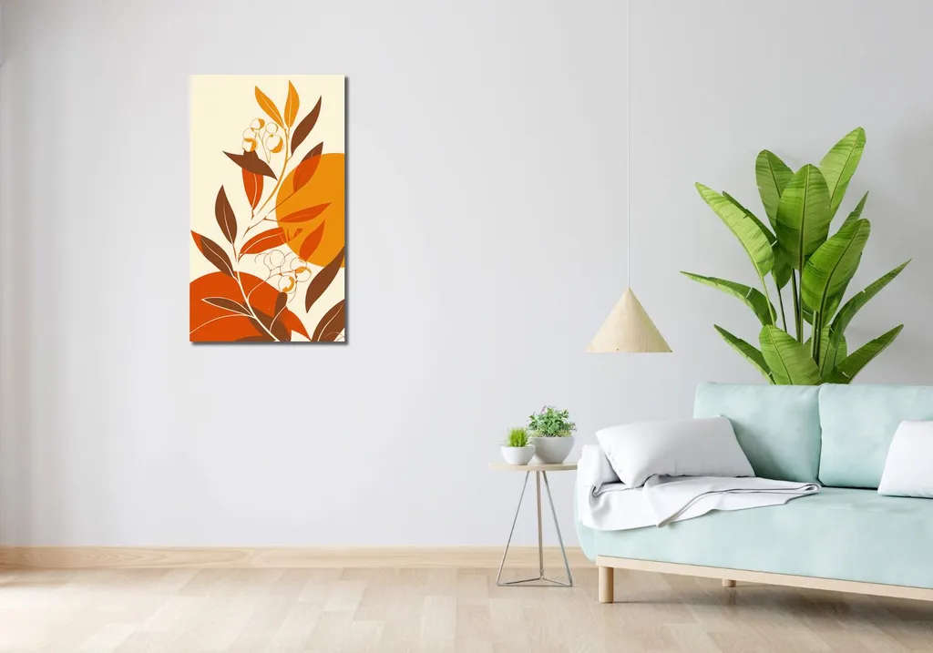 Image 50 x 90 cm Douce brise automnale - Tableau Déco Murale Format Portrait - 2