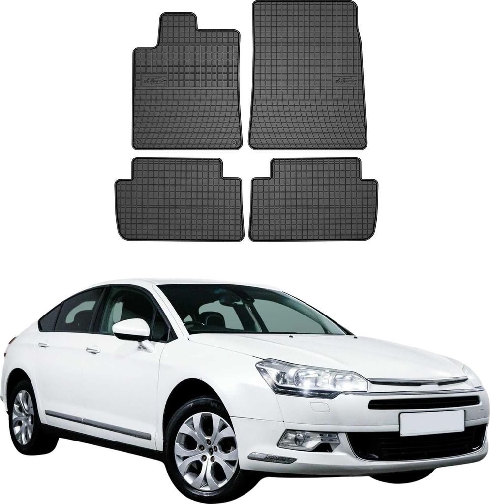 2001-2024 Citroen C5 Break Fußmatten Gummi Schwarz 4 tlg