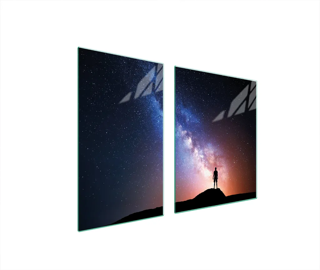 Copri Piano Cottura 100x52 Nordlich Vetro Ceramica Temperata 2pz