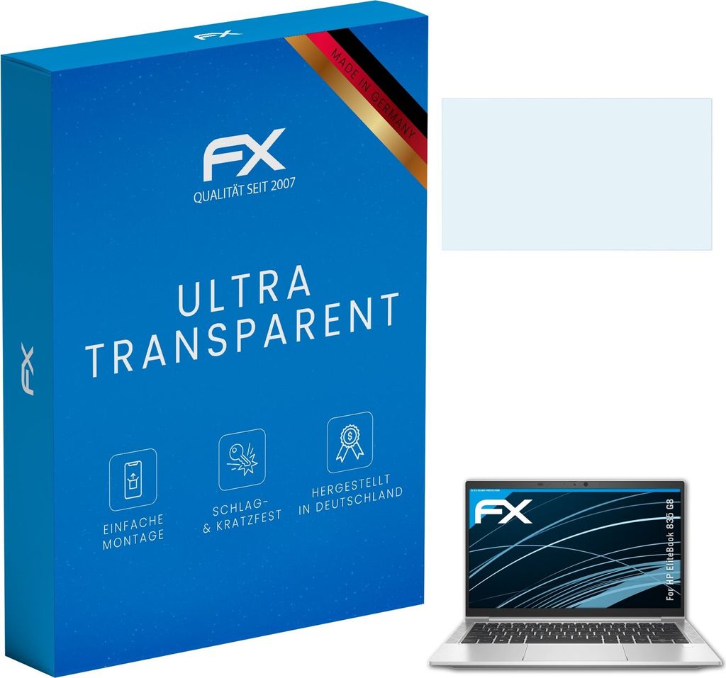 atFoliX FX-Clear 2x Schutzfolie kompatibel mit HP EliteBook 835 G8 Displayschutzfolie