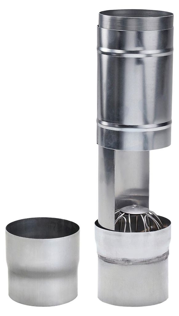 Laubsammler Zink mit Sieb DN 100 inkl. Adapter Produktbild 