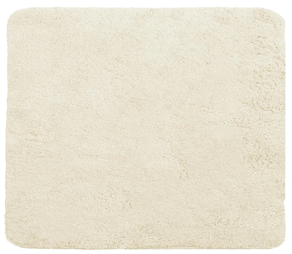 Tapis de douche carré 50x50 cm en microfibre chenille beige absorbant
