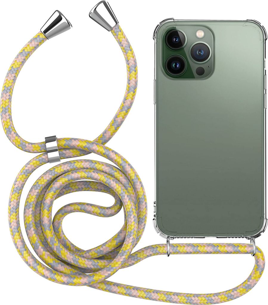 Handykette für Apple iPhone 14 Pro - Handyhülle mit Schnur Cover in Mehrfarbig 2