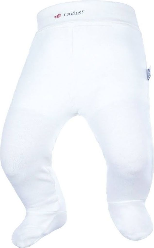 Baby Hose mit Fuß Outlast - weiß, 74
