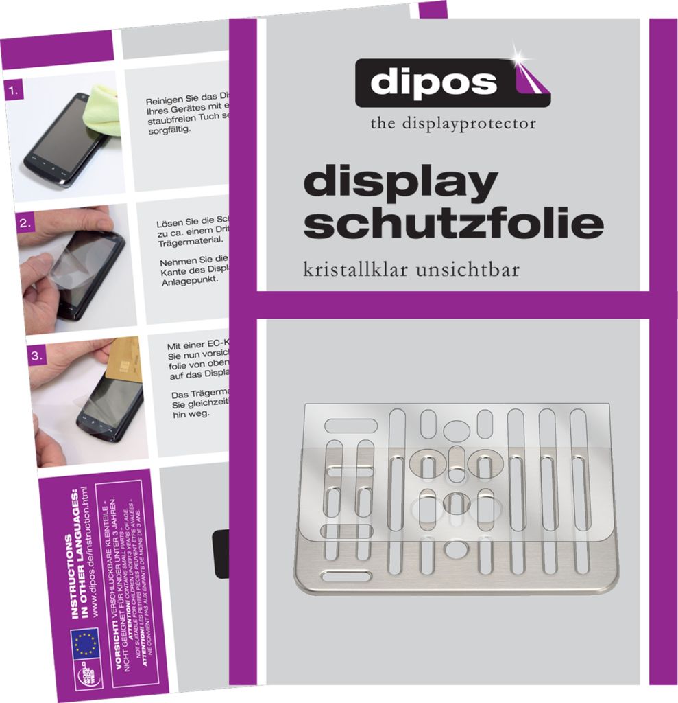 1x Schutzfolie für SAECO Gran Baristo 8977 Tropfblech klar Displayschutzfolie Folie Display Schutz dipos