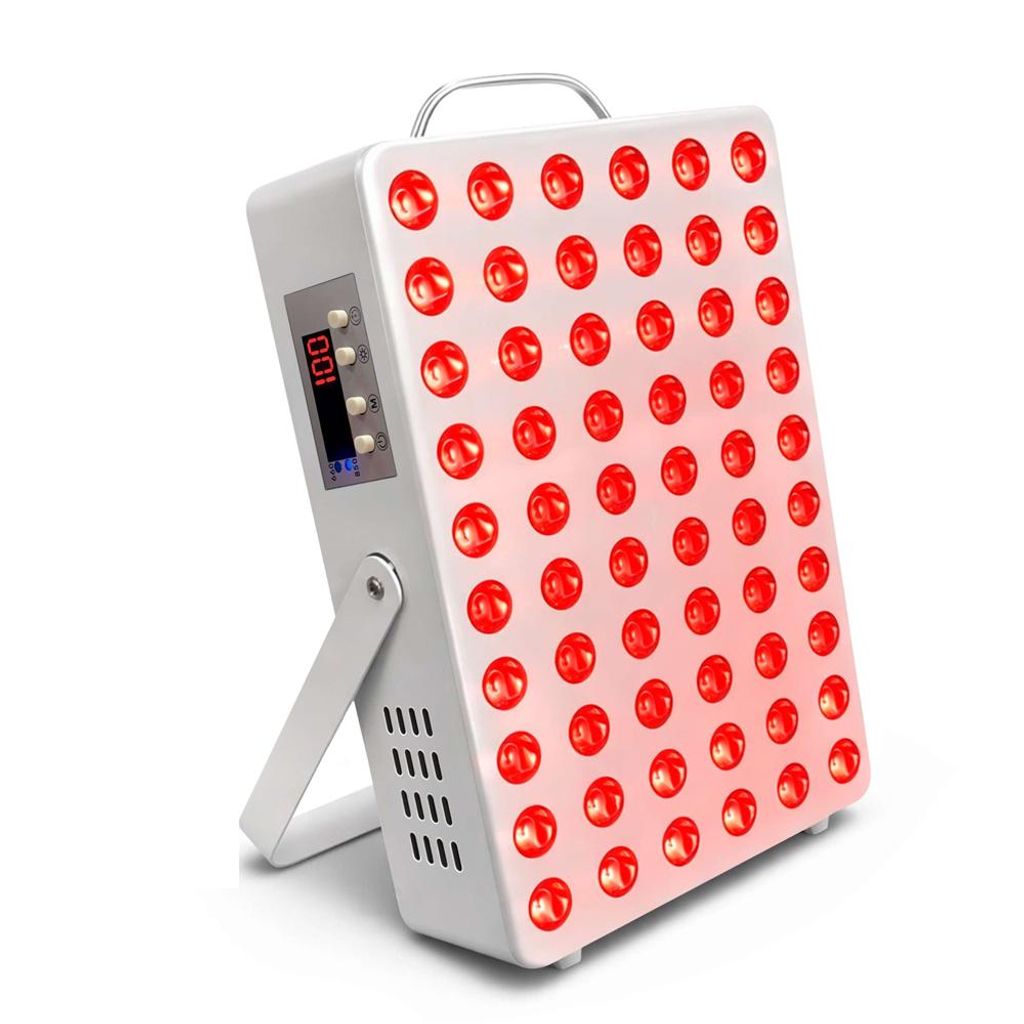 Rotlichttherapiegerät für Gesicht und Körper,150 W,60 Chip-LEDs, 660 nm Rotlicht&850 nm Nahinfrarot,3 Modi,mit Timer,für Männer und Frauen gee...